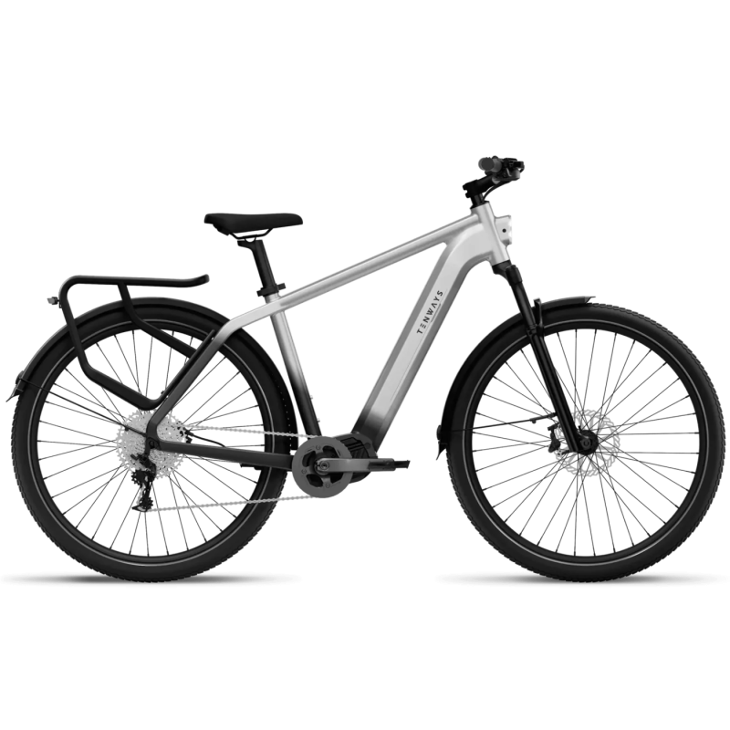 Electric bicycle TENWAYS AGO X, 29″ Gradient Silver
