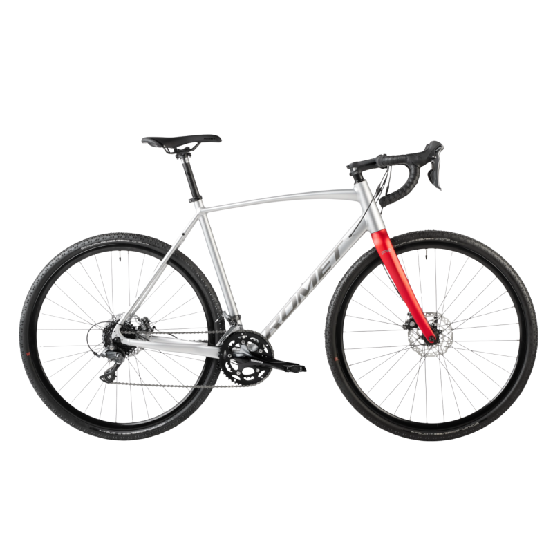 Gravel bike ROMET Aspre 1, silver-red