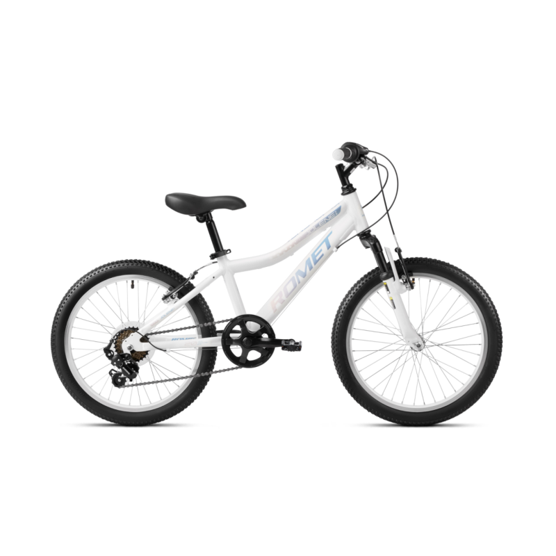Детский велосипед ROMET Jolene 20 KID 2, бело-голубо-розовый