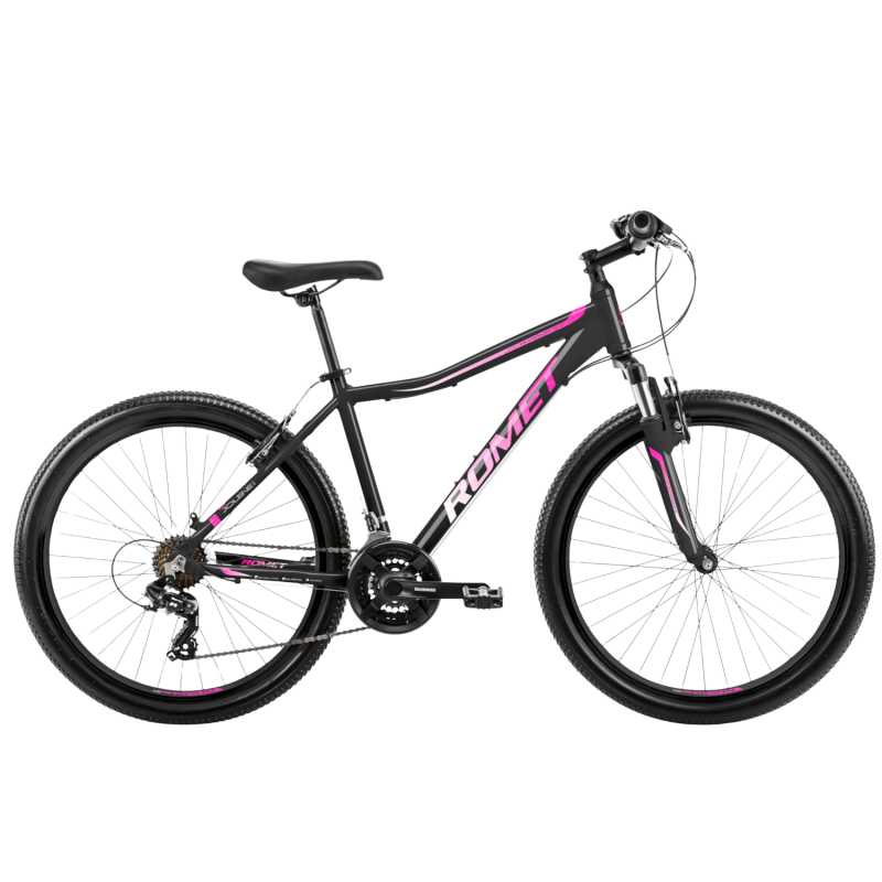 Велосипед ROMET Jolene 6.0, 26″ черно-розовый