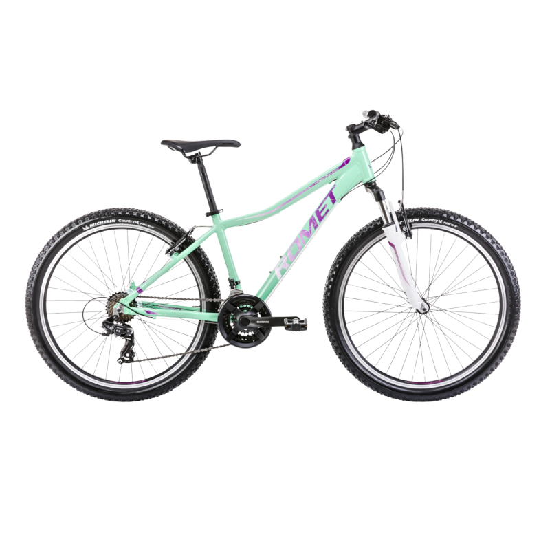 Велосипед ROMET Jolene 6.1, 26″ зелено-фиолетовый