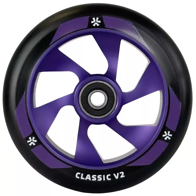 Ratas tõukerattale UNION Classic V2 Pro Scooter Wheel 110mm, black/purple