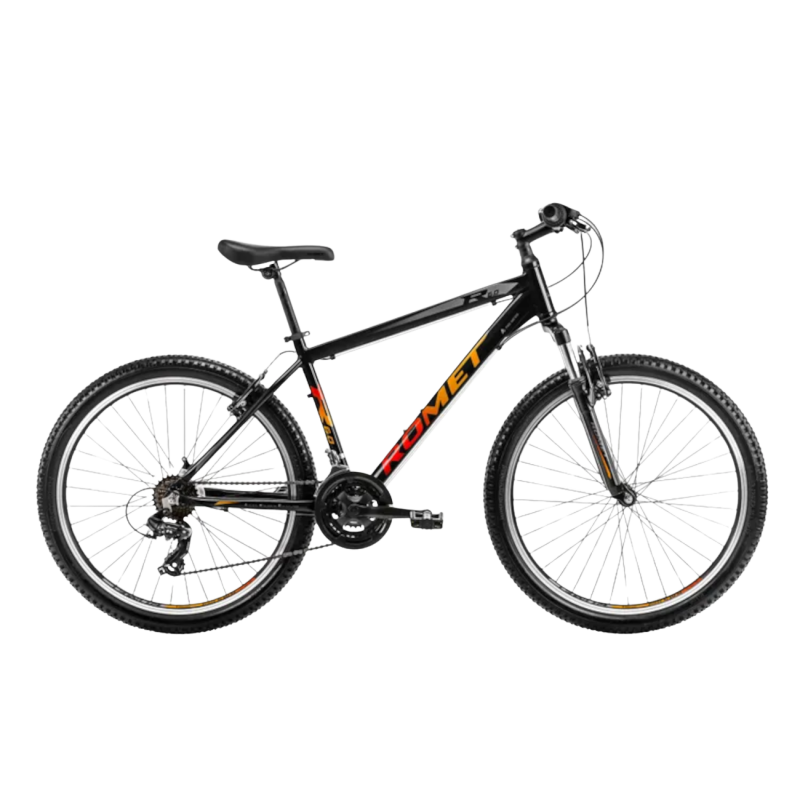 Молодежный велосипед ROMET Rambler R6.0, 26″ черно-оранжево-красный