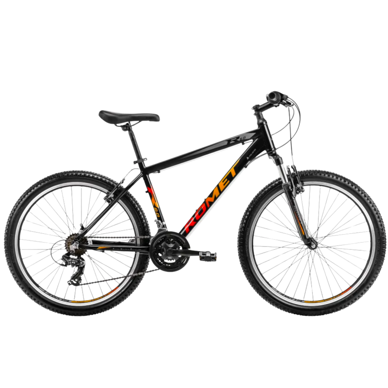 Велосипед ROMET Rambler R6.0, 26″ черно-оранжево-красный