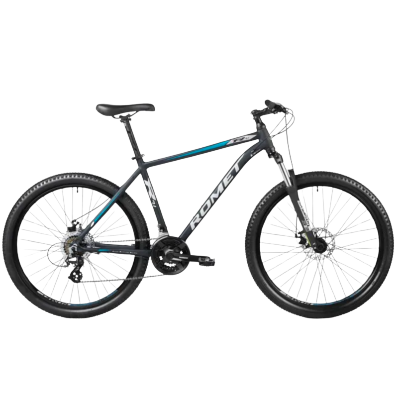 Велосипед ROMET Rambler R7.2: 27,5″, чёрно-сине-серый