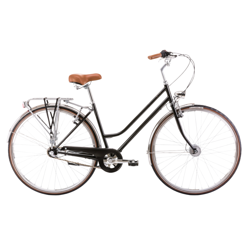 Городской велосипед ROMET Vintage Classic D, черный