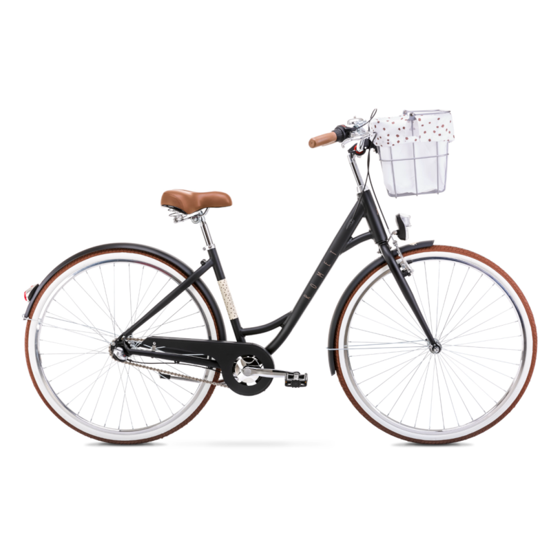 Bicycle ROMET Pop Art Eco 26, with front basket, black