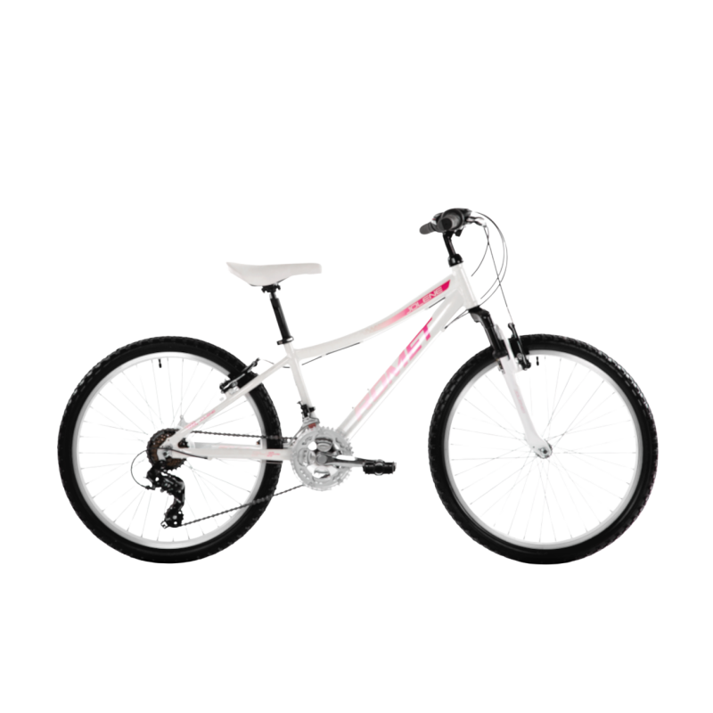 Bērnu velosipēds ROMET Jolene 24, balts-rozā