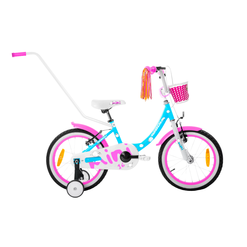Bērnu velosipēds TABOU Mini 12, zili rozā