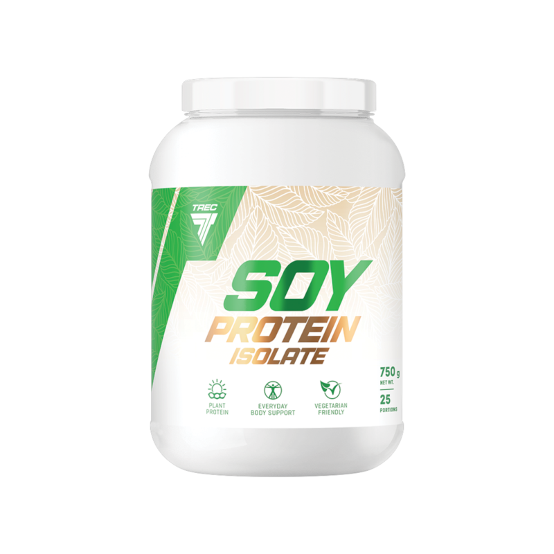 Kasvipohjainen proteiinijauhe TREC soijaproteiini-isolaatti 750g, vanilja