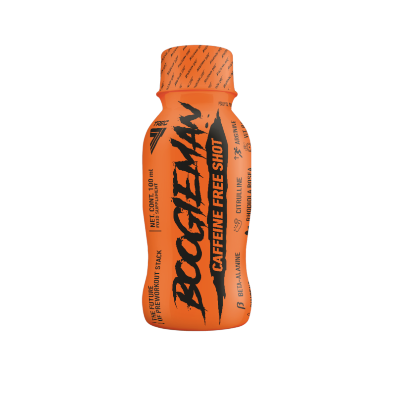Kofeiinivapaa shot TREC Boogieman Shot kofeiiniton 100ml, jäätee persikka
