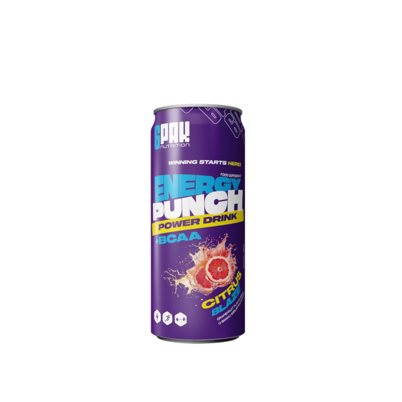 Energiajook 6-pakkausinen energiapunssi 250ml greippi