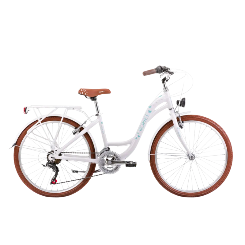 Meiteņu velosipēds ROMET Panda 1, balts-zils