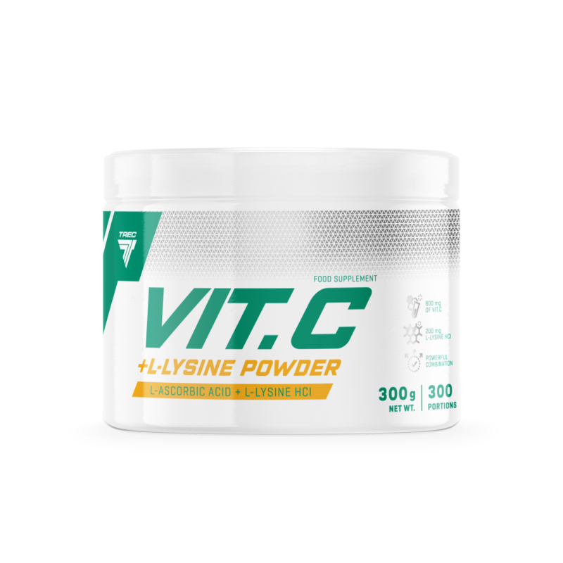 Vitamiinipulber TREC VIT. C + L-lizīna pulveris 300g