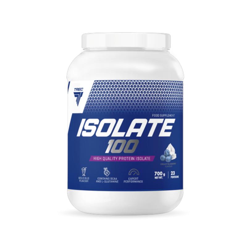 Valguisolaatti TREC Isolate 100 700g, Kermainen-Mustikka