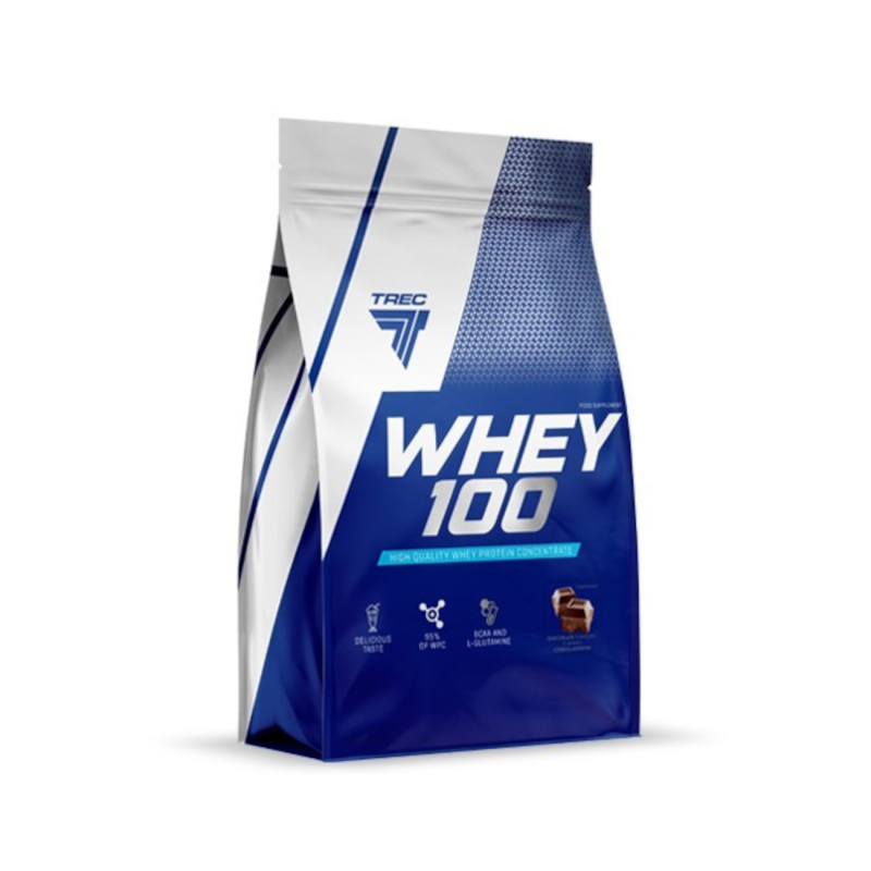 Valgupulber TREC heraproteiini 100, 900 g tuplasuklaa