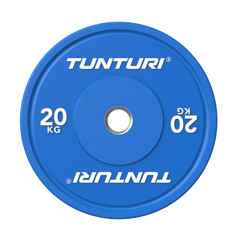 Raskusketas TUNTURI Platinum Bumper Plate, sinine, 50mm, 20 kg