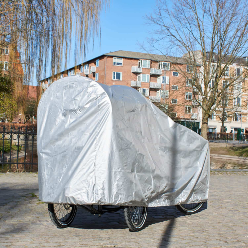 Sadesuoja AMLADCYKLER koko pyörälle, hopea