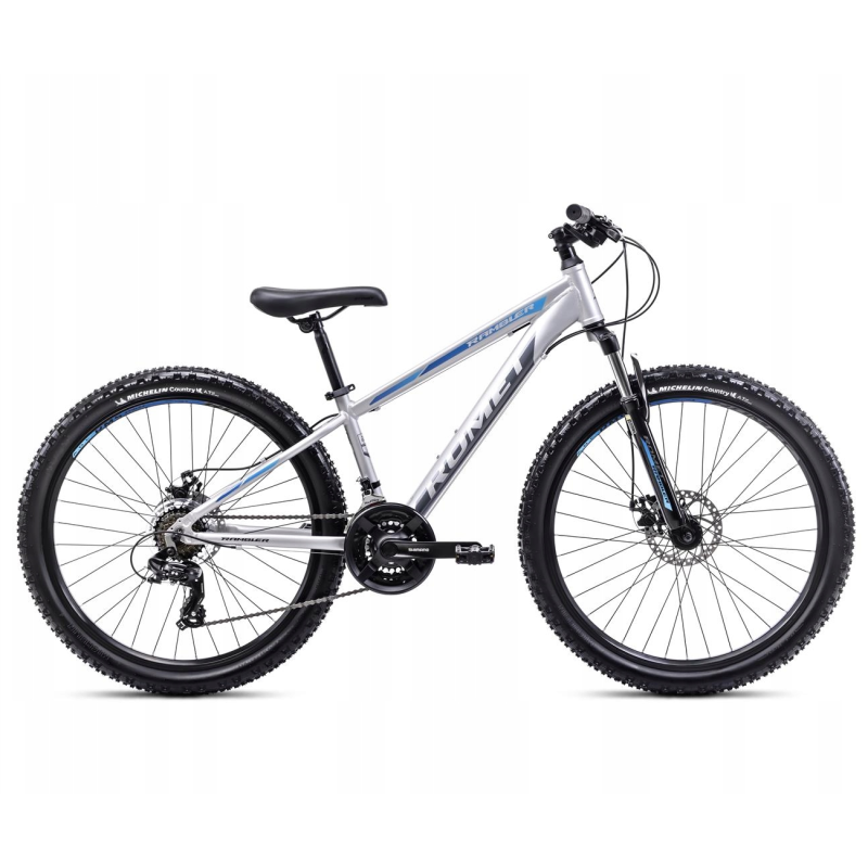 Bērnu velosipēds ROMET Rambler R6.2, 26″ 17″ M, sudrabzils