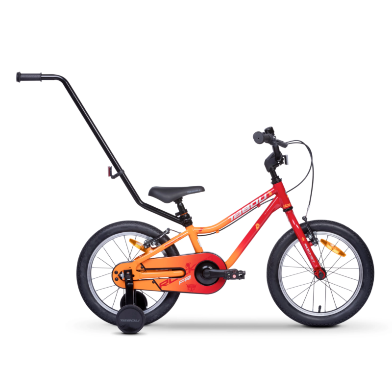 Bērnu velosipēds TABOU Rocket FR, 12″ sarkandzeltens
