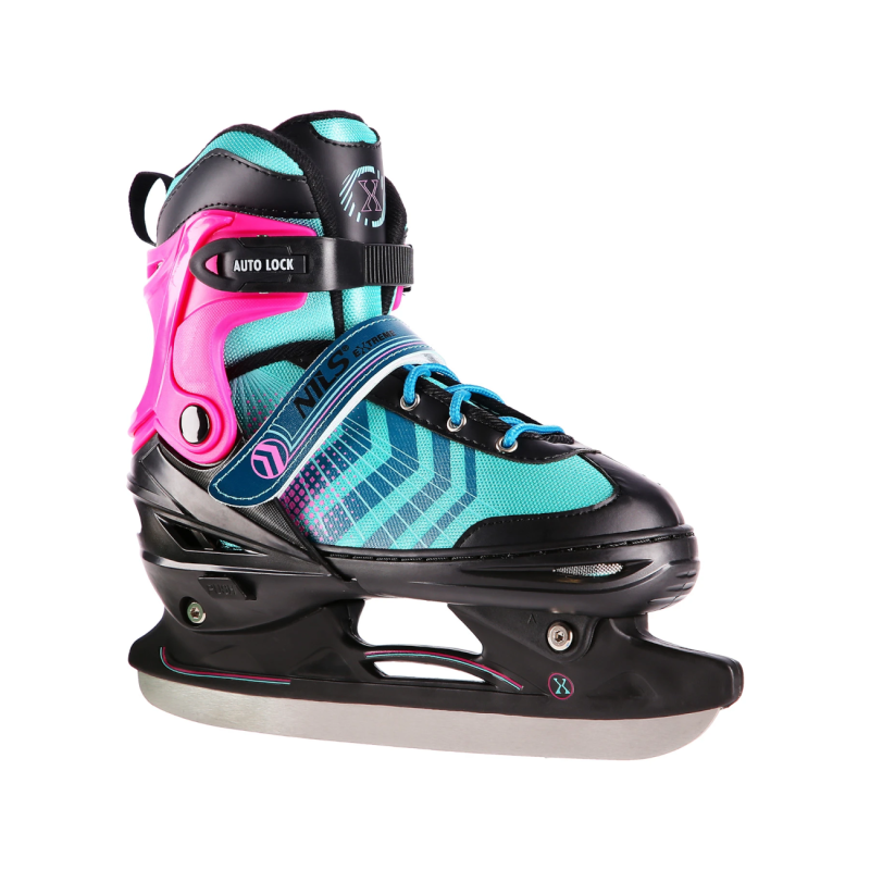 4in1 (rull)uisud NILS EXTREME NH18192A In-rollates/Hockey Ice Skates, M (34-38), Black/Violet