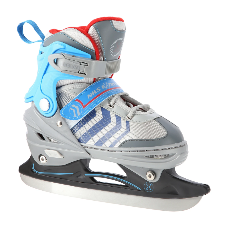 4-в-1 (rull)uisud NILS EXTREME NH18192 In-Roll Skates/Hockey Ice Skates, L (39-43), Grey/Blue