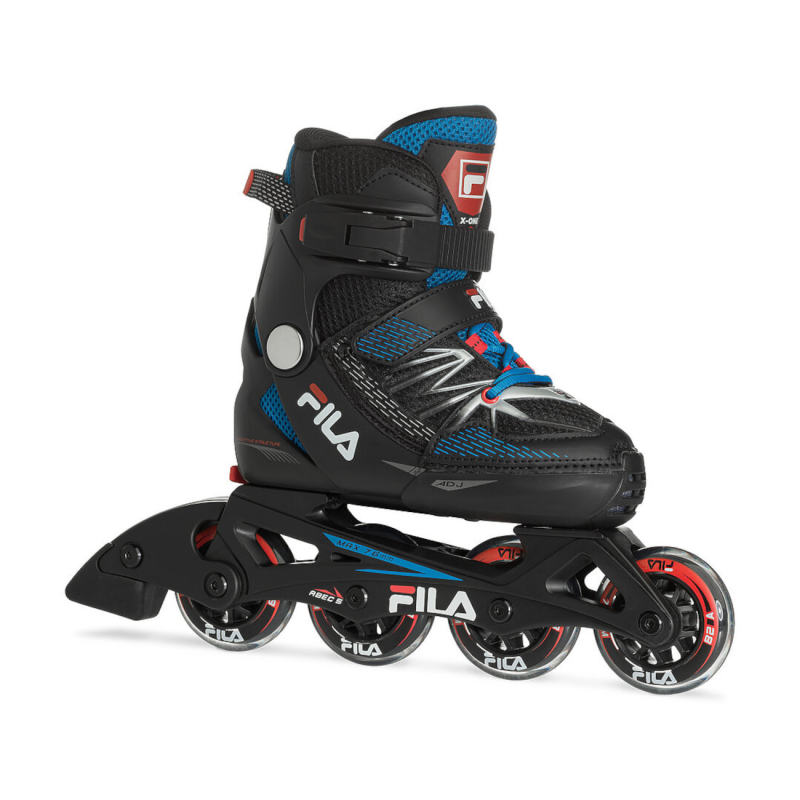 Laste rulluisud FILA X-One, Black/Blue/Red