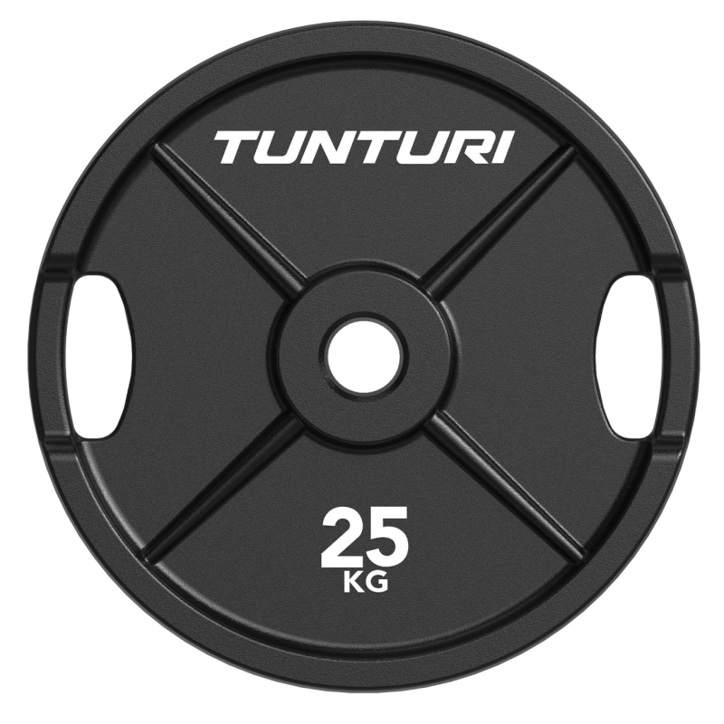 Весовая пластина TUNTURI из платинового чугуна, 50 мм, 25 кг.