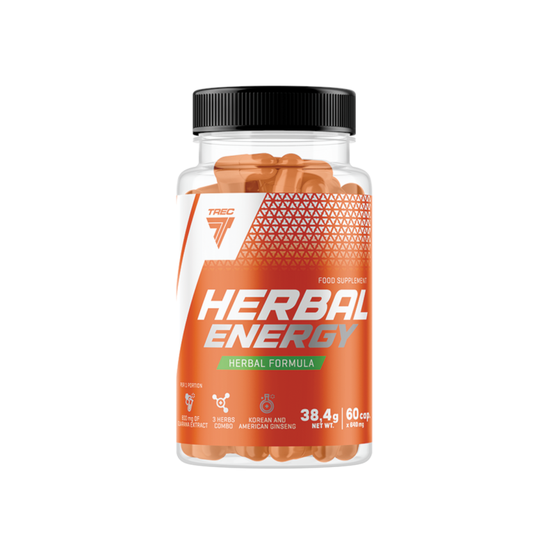 Natural energy capsules TREC Herbal Energy, 60 capsules