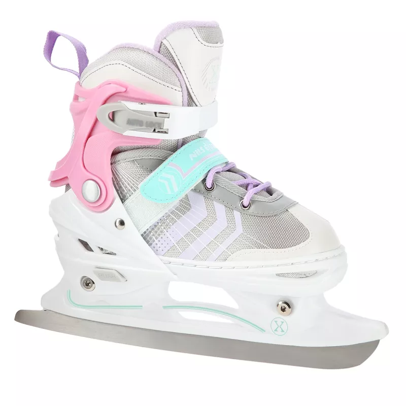 4in1 (rull)uisud NILS EXTREME NH18192,  In-line Skates/Hockey Ice Skates, S (29-33), Pink/Mint/White