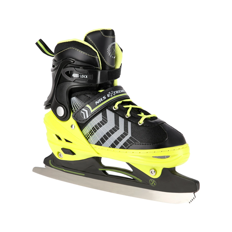 4in1 (rull)uisud NILS EXTREME NH18192 In-line Skates/Hockey Ice Skates, M (34-38), Black/Green