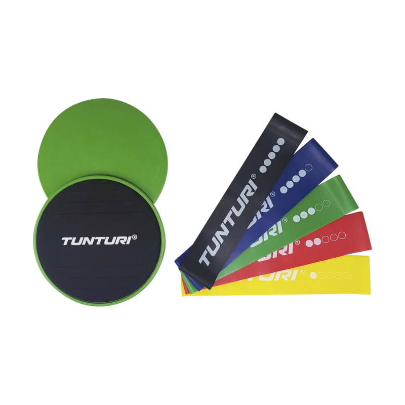 Voimistelusarja TUNTURI Resistance & Core Sliders Set