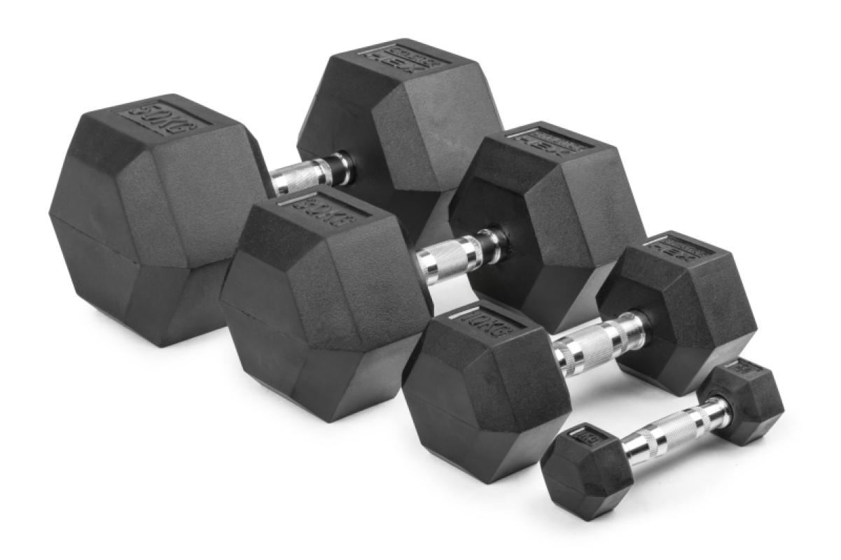 Hantel GYMSTICK HEX Dumbbell 7 kg