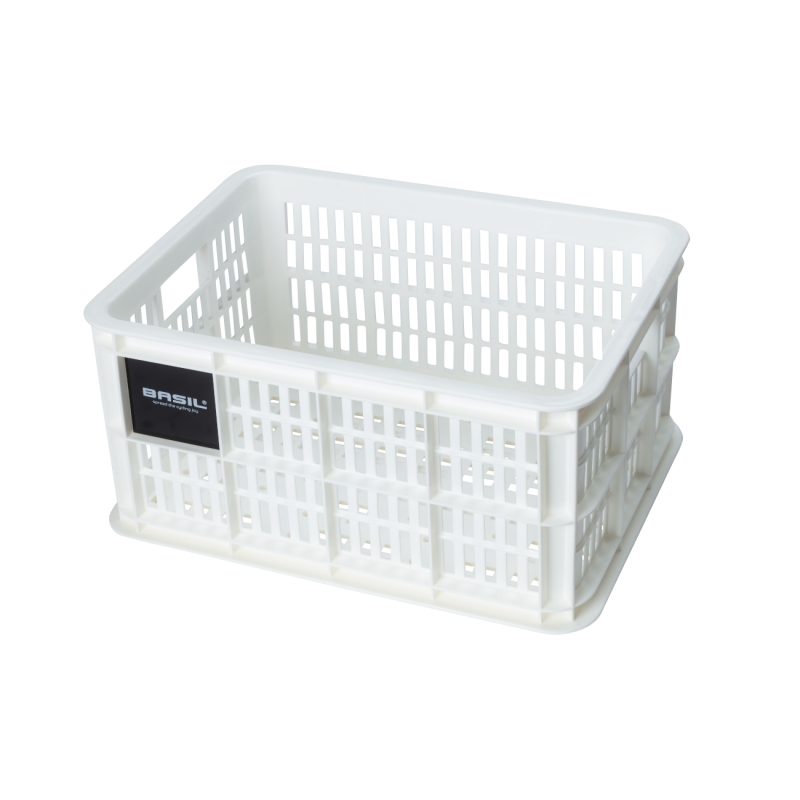 Багажная корзина BASIL Crate S, 17,5 л, белая.