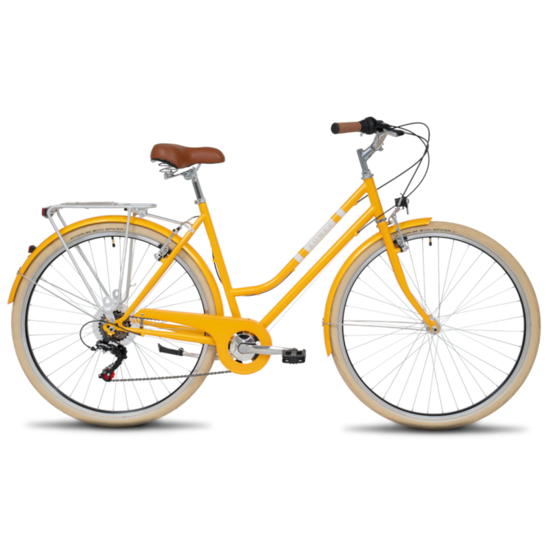 Велосипед ROMET Vintage Classic 1.0 D, желтый
