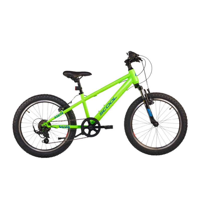 Laste jalgratas S’COOL Xroc, 20″ Neon Green/Ocean
