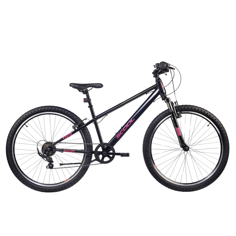 Детский велосипед S’COOL Xroc, 26 дюймов, цвет оксид/розовый.