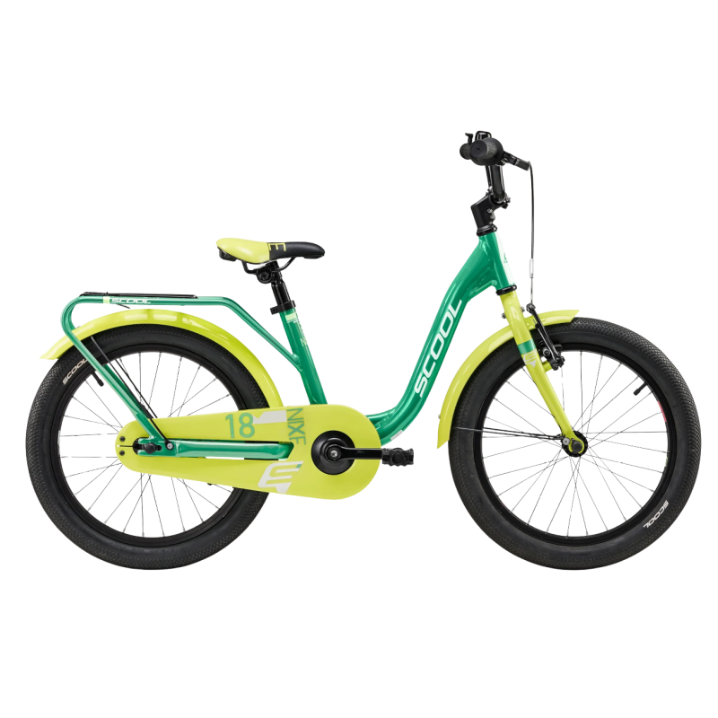 Laste jalgratas S´COOL niXe, 18″ Green/Lime