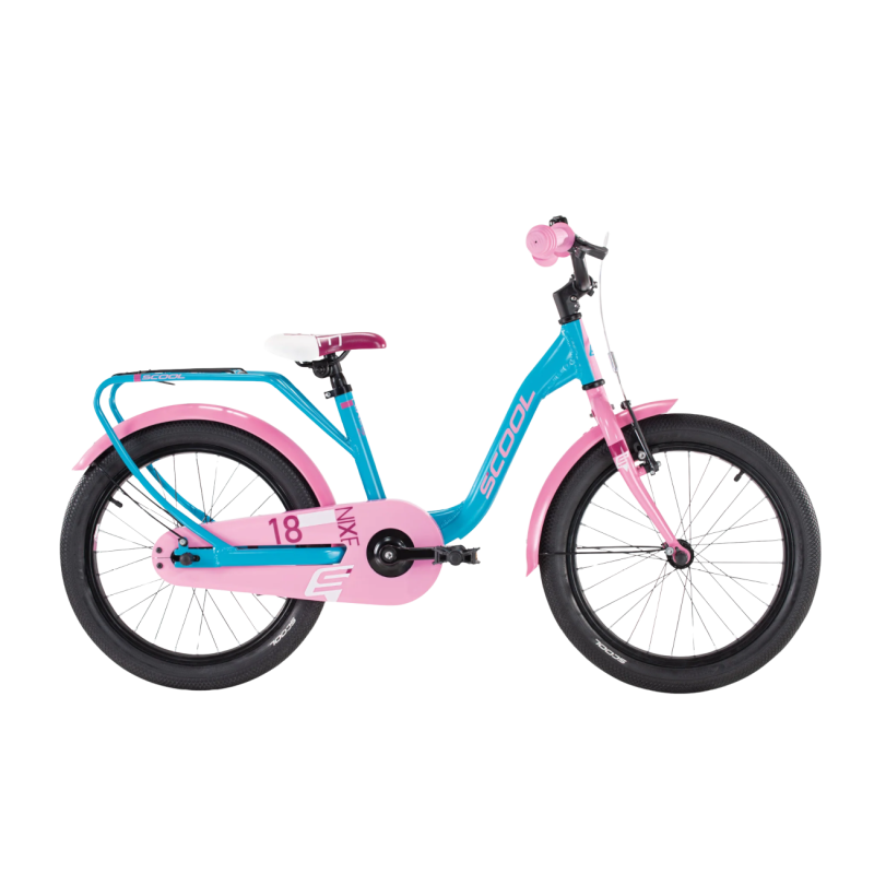 Laste jalgratas S’COOL niXe 18″ Ocean/Pink