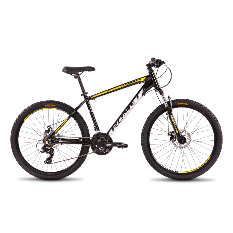 Детский велосипед ROMET Rambler R6.2, 26″ 17″ M, черно-желтый