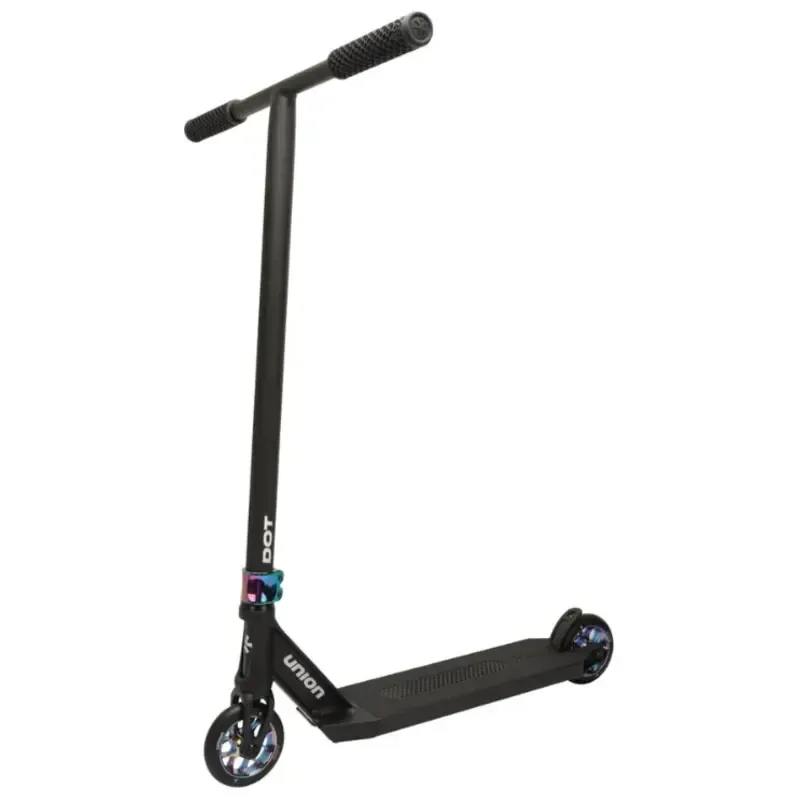 Трюковой самокат Union DOT M Scooter черный/неохром