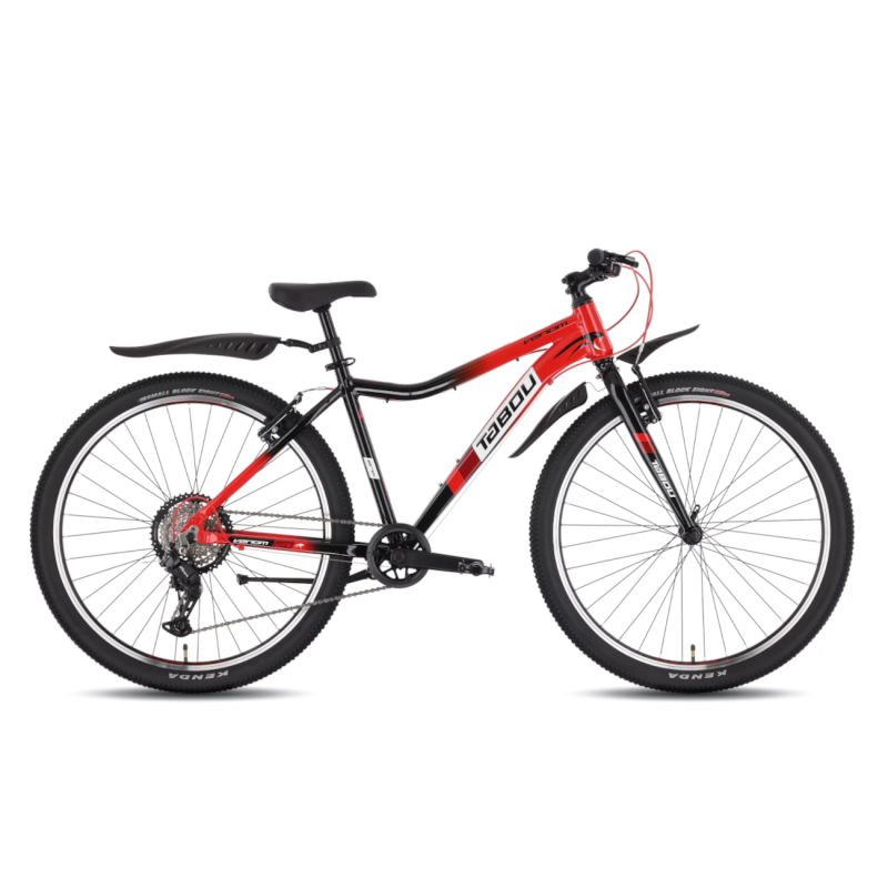Детский велосипед TABOU Venom Lite, длина 27,5 дюймов (17 дюймов), красно-черный.