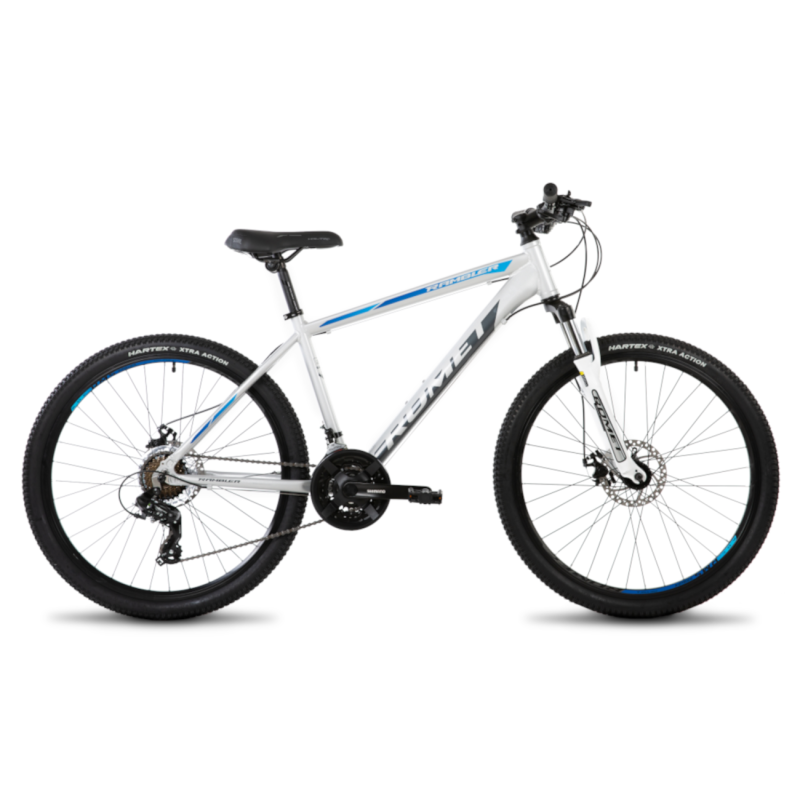 Детский велосипед ROMET Rambler R6.2 (2024) 26″ 17″ M, серебристо-синий