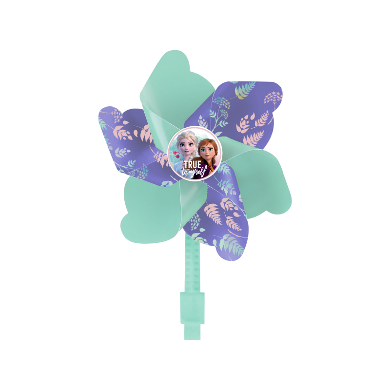 Frozen 2 windmill for bicycle, green-purple