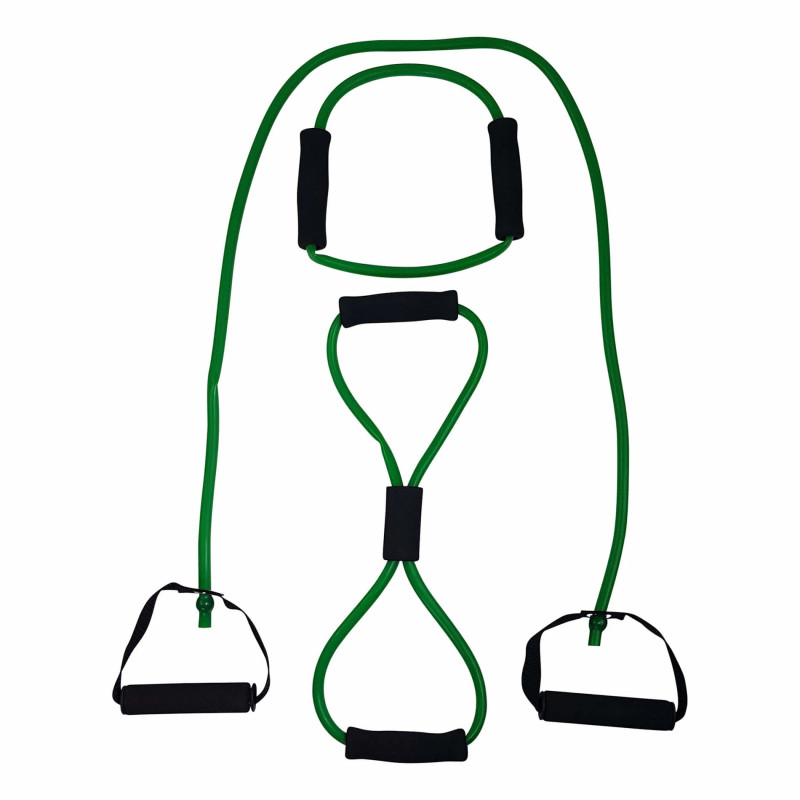 Набор для гимнастики TUNTURI Набор трубочек с рукояткой, средний, зеленый