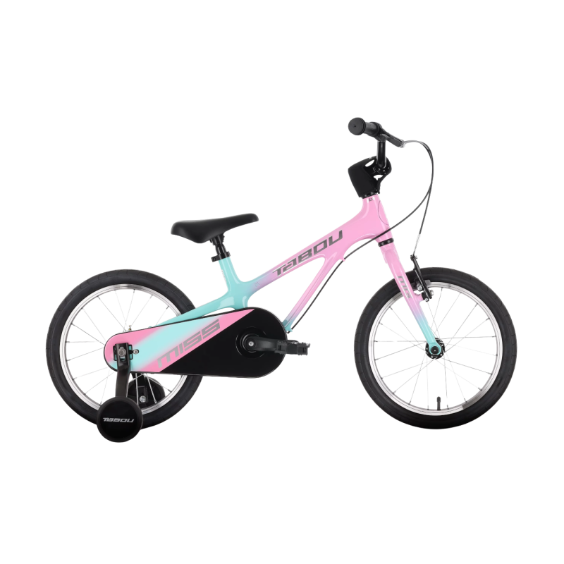 Ultralight children’s bicycle TABOU Miss MG, 16″ pink-mint
