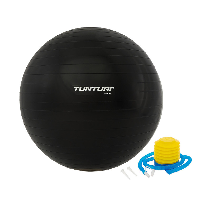 Гимнастический мяч TUNTURI Gymball 65см, черный