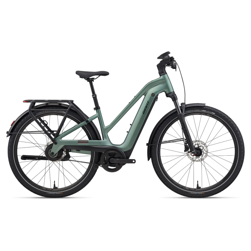 Электровелосипед GIANT Explore E+ 2 STA, цвет «Альпийский зеленый».