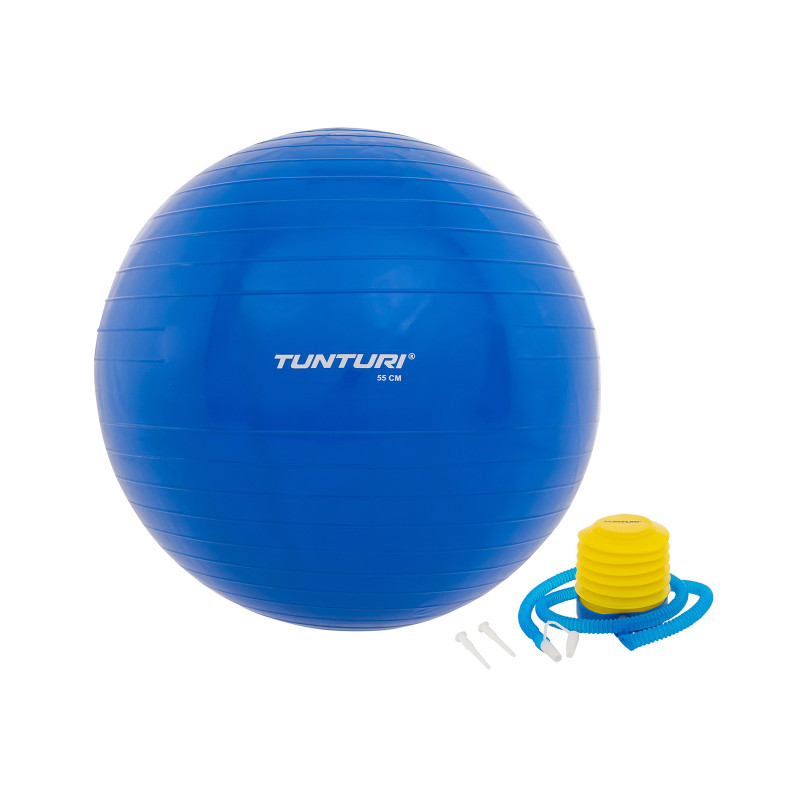 Гимнастический мяч TUNTURI Gymball 90см, синий
