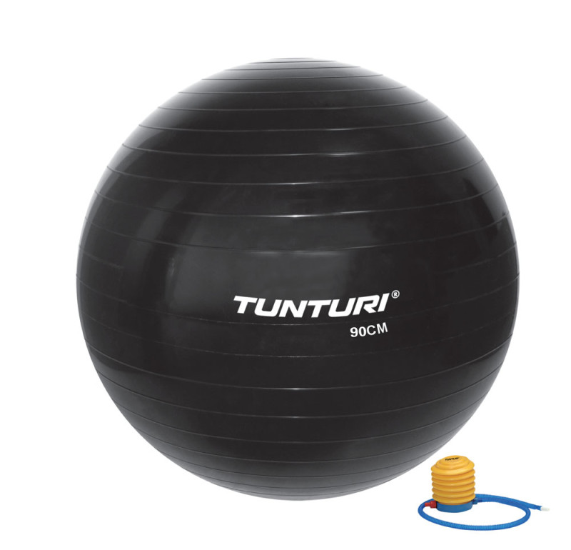 Gymnastics ball TUNTURI Gymball 90cm, black